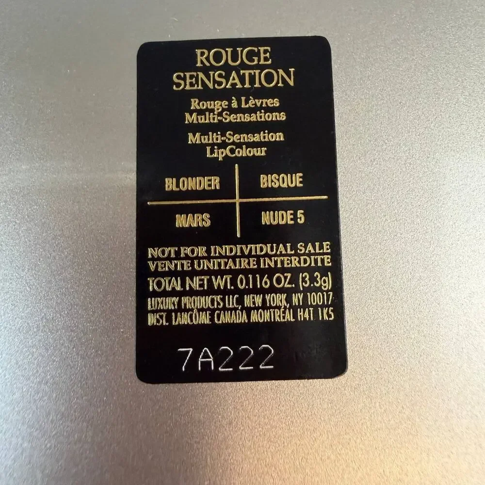 Lancome Rouge Sensation LipColour Palette 0.116 oz